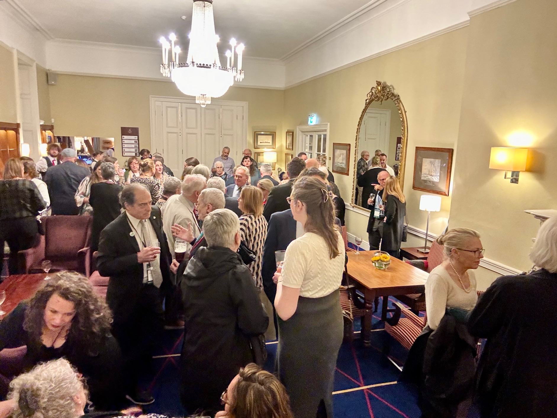 Reception among delegates at the closing gala dinner